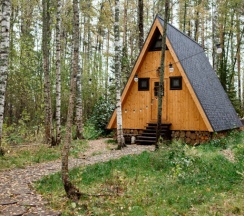 Коттедж Comfort с красивым видом из окна в Deep Lake House