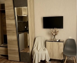 Двухместные апартаменты Deluxe с видом на внутренний двор двуспальная кровать в Eva Apartments