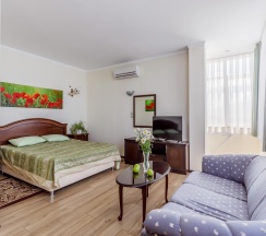 Номер студия семейный с 1 двуспальной кроватью в Villa Victoria