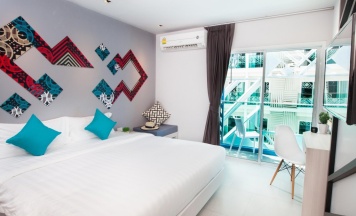 Двухместный номер Superior двуспальная кровать в The Crib Patong