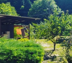 Тент с красивым видом из окна в Райский домик