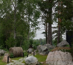 Дом на скале с купелью Oslo в Eder Vuoksa