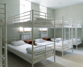 Односпальная кровать в 12-местном номере Хостел в Парк Культуры