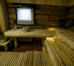 Номер улучшенный семейный c баней (корпус Деревянный Этноотель) в Бобровая долина