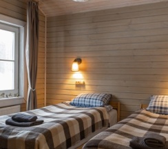 Шале с камином в Шале Мануки эн