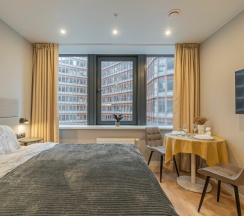 Студия 25 квм на двоих  рядом с метро и вокзалом в SalutApart 2W Энергетиков 2/2