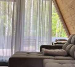 Дом A-frame в 4 сезона