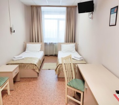 Кровать в 2-местном общем номере в Smart Hotel KDO Тюмень