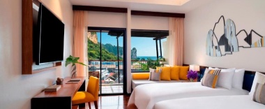 Двухместный номер Avani с видом на море 2 отдельные кровати в Avani Ao Nang Cliff Krabi Resort