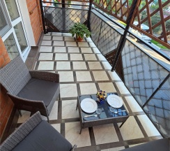 Премиум Люкс с кроватями TWIN/DBL и большой террасой с видом на горы в Цитрус