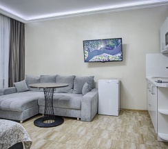 Двухместные апартаменты 5 с видом на парк двуспальная кровать в Exclusive Hotel&Apartments