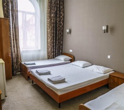 Номер стандарт с 2 односпальными и 1 двуспальной кроватью в Оптима