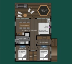Дом «SILVER» с банным чаном на террасе в Luxe House