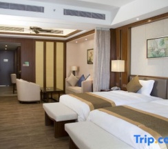 Двухместный семейный номер Superior с видом на море 2 отдельные кровати в Jinghai Hotel & Resort