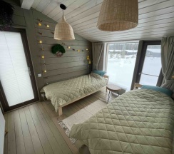 Коттедж с красивым видом из окна в Бали