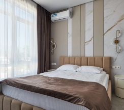 Двухместные апартаменты Comfort c 1 комнатой с балконом и с красивым видом из окна (двуспальная кровать) в Дачный квартал