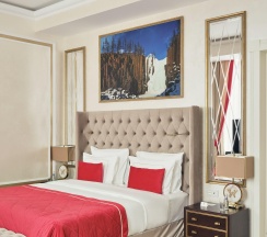 Делюкс с видом в атриум с 1 двуспальной кроватью в Wawelberg Hotel St.Petersburg