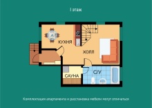 Апартаменты в коттеджах «Рапсодия» в Лесная рапсодия