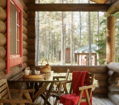 Сосновый бор 2+2 с двумя односпальными кроватями в Ладога озеро