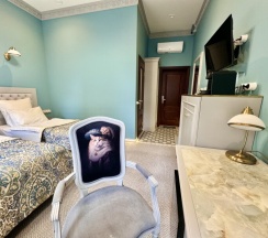 Двухместный номер Aquamarine с 2 односпальными кроватями в Green place