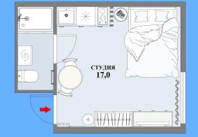 Апартаменты Апартаменты на Луговая 13. Синяя в Дмитрове