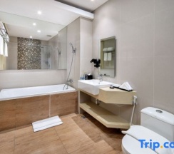 Двухместный люкс с видом на город двуспальная кровать в Four Star by Trans Hotel Sanur