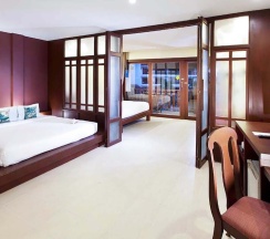 Четырёхместный номер Deluxe с балконом и с видом на сад 2 отдельные кровати в Arinara Beach Resort Phuket