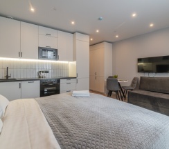 Семейная студия в 3 минутах от метро и вокзала в SalutApart 2W Энергетиков 2/2