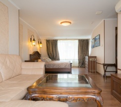 Двухместный люкс с видом на город двуспальная кровать в Incanto Hotel