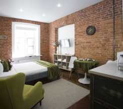 Номер Loft Red с 1 двуспальной кроватью (2+1) в Loft&Home Apartments