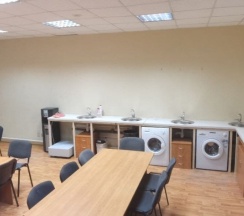 Кровать в общем номере в Очаг