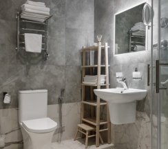 Люкс коттедж с сауной Comfort с красивым видом из окна в Ладожская Усадьба