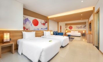 Четырёхместный номер Family с видом на океан в Курортный отель Da Nang Mikazuki Japanese Resorts and Spa