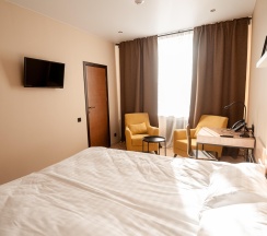 Номер комфорт с 1 двуспальной кроватью в Smart Hotel Neo Иваново