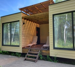 Двухместный номер Standard с красивым видом из окна двуспальная кровать в Земляничная поляна