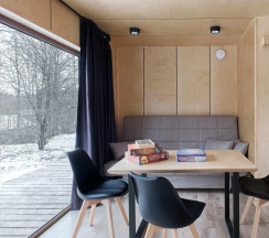 6-ти местный дом с панорамными окнами и открытой террасой  №4 в Уютные Ёлы