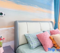 Тент с 3 комнатами с видом на море в Rizhao Shuohai Seaview Homestay (Wanpingkou Branch)