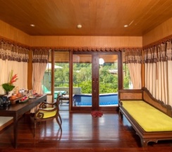 Двухместная вилла с бассейном Junior двуспальная кровать в Отель Panviman Resort Koh Phangan