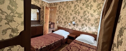 2х местный номер "Комфорт" с двумя односпальными кроватями в Mechta