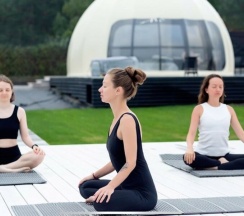 Купол с цветами в Воздух