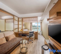 Двухместная номер студия с видом на океан двуспальная кровать в Royal View Hotel