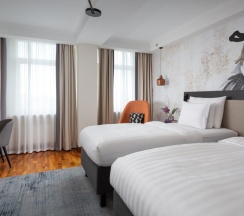 Улучшенный двухместный номер с 2 односпальными кроватями в Vasilievsky hotel