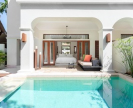 Двухместная Garden Pool вилла двуспальная кровать в SALA Samui Choengmon Beach