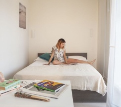 Двухместная студия Deluxe с балконом двуспальная кровать в Residence Sunrise Cesenatico
