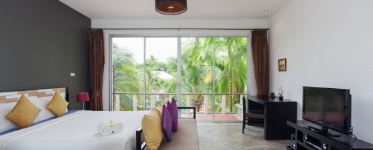 Одноместная студия Deluxe односпальная кровать в Signature Phuket Resort