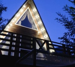 Домик А-фрейм с видом на море в Станция Морская