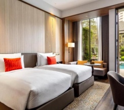 Двухместный номер Deluxe с видом на бассейн 2 отдельные кровати в Villa Deva Resort & Hotel Bangkok