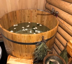 Русская баня с купелью в Отель Аватара