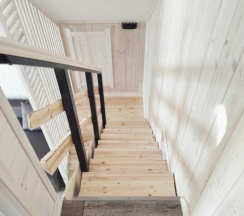 Коттедж с красивым видом из окна в Seven Lodge