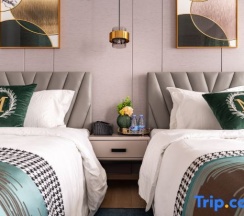 Двухместный номер Standard с балконом 2 отдельные кровати в Yidiandian Hotel Apartment (Shenzhen International Convention And Exhibition Center)